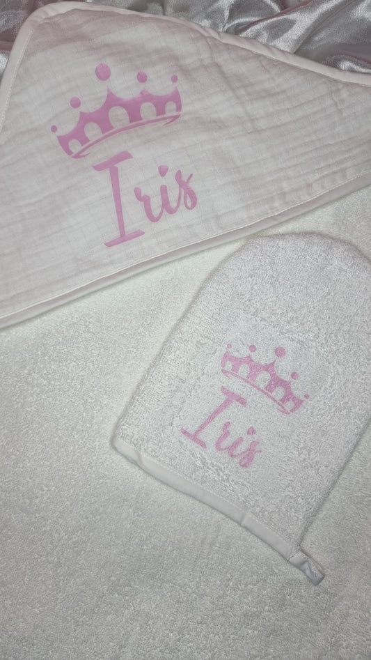 Cape de bain bebe personnalisée
