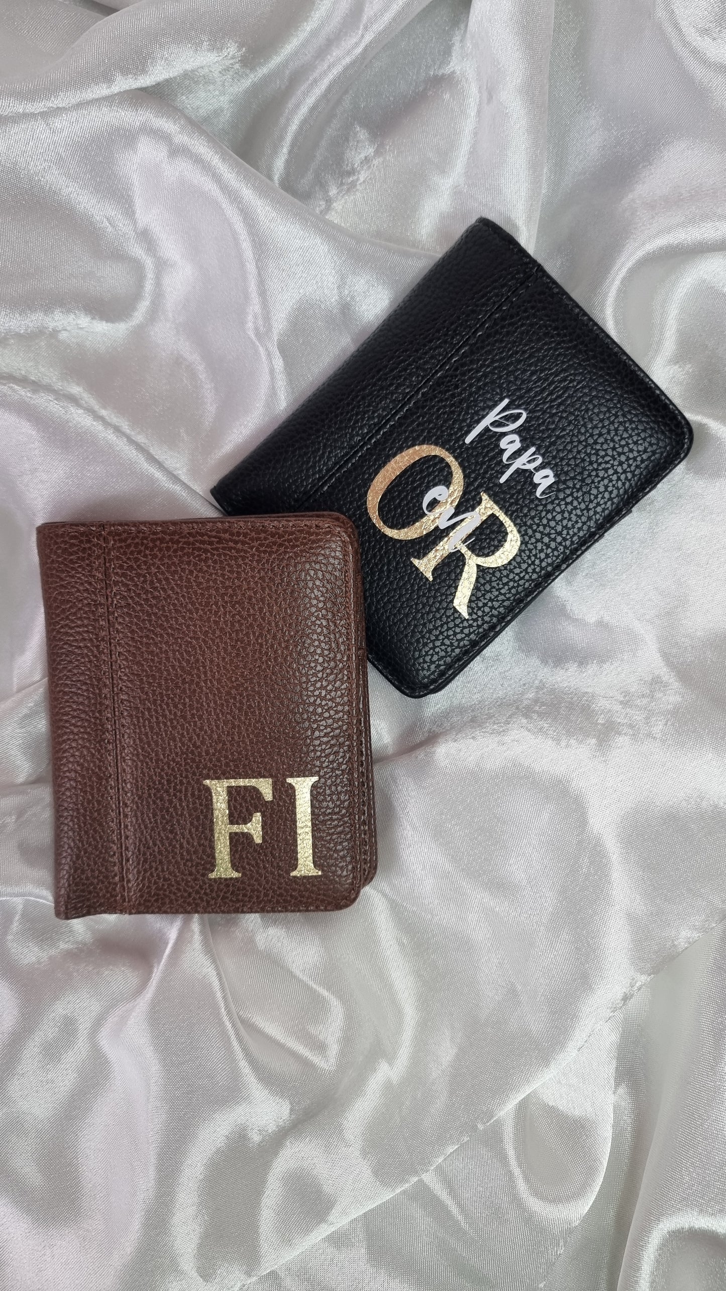 Portefeuille " Papa en OR " simili cuir