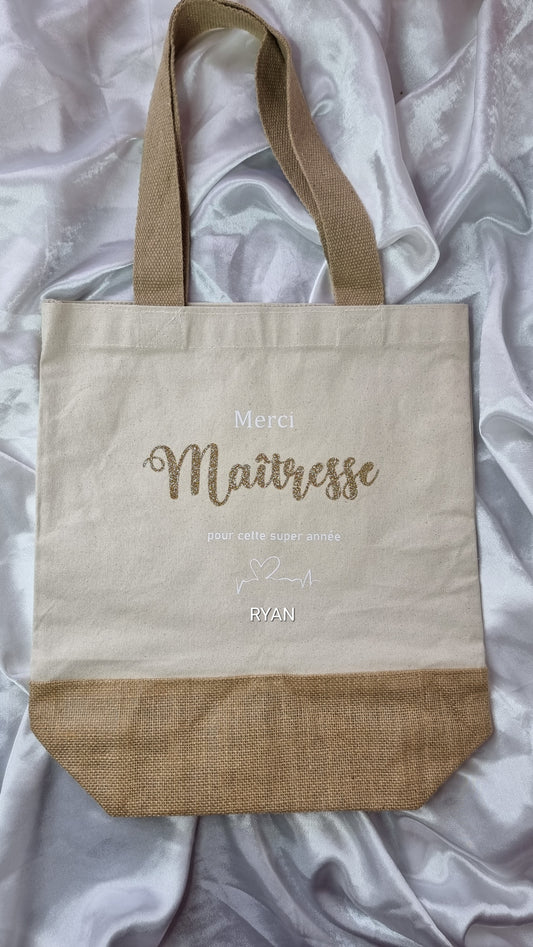 Sac pour Maîtresse cotton et jute