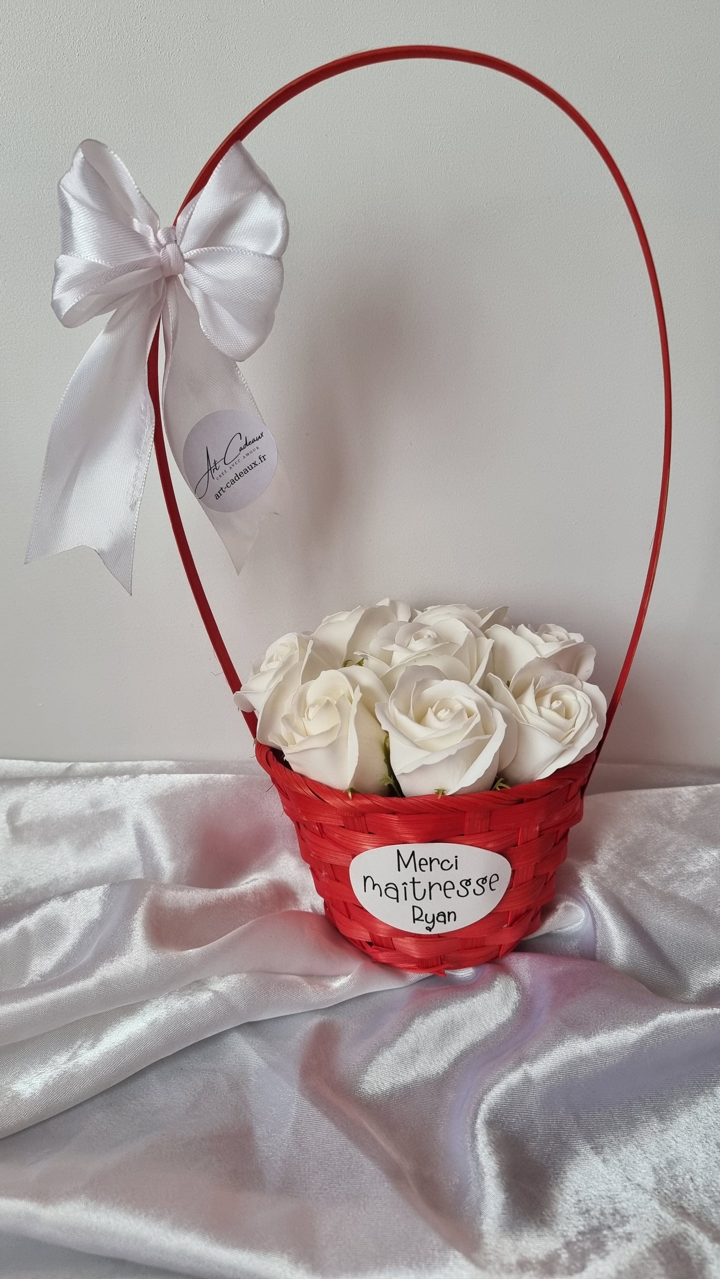 Panier roses de savon