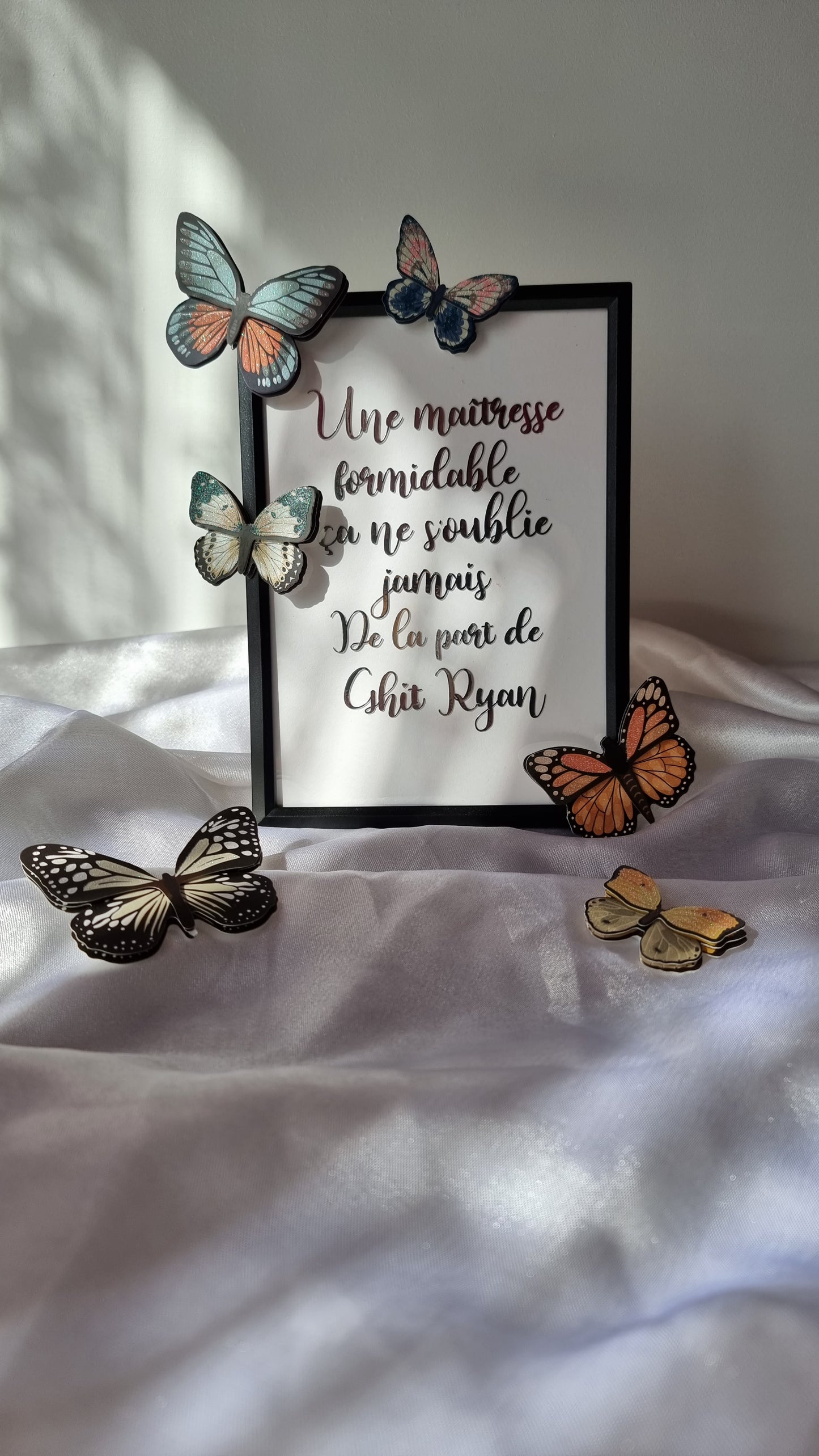 Cadre personalisable Papillons