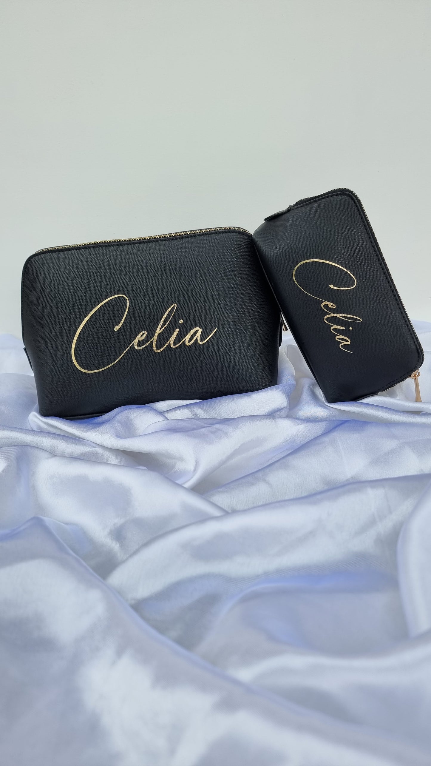 Trousse en simili cuir Prénom